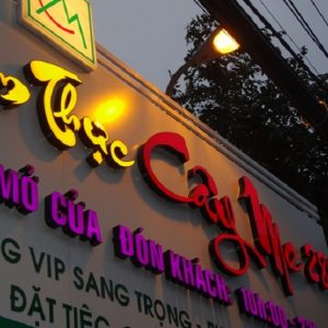 Biển hiệu Alu chữ nổi